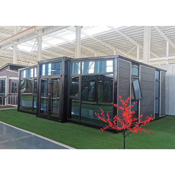 Maison conteneur extensible avec cuisine et salle de bain